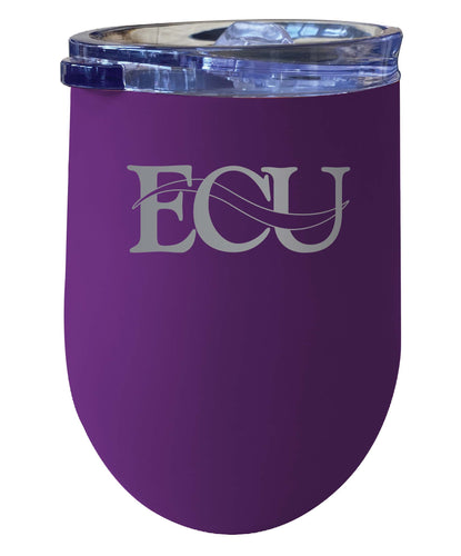 East Central University Tigers NCAA Laser-Etched Wine Tumbler - 12oz  Stainless Steel Insulated Cup