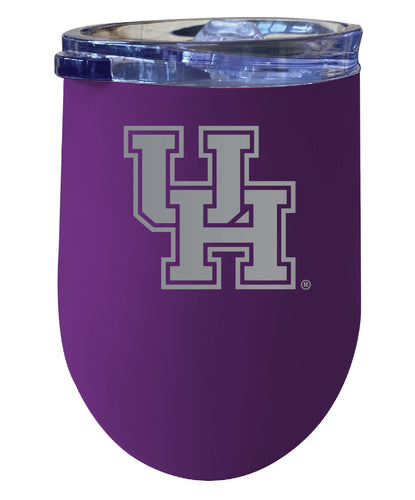 University of Houston NCAA Laser-Etched Wine Tumbler - 12oz  Stainless Steel Insulated Cup