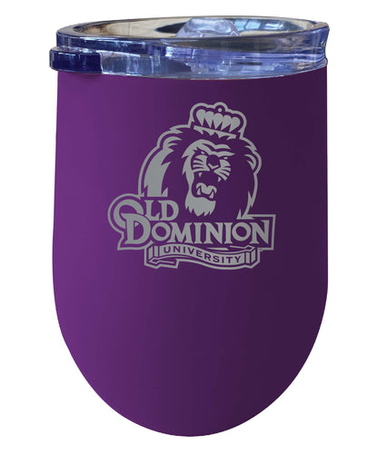 Old Dominion Monarchs NCAA Laser-Etched Wine Tumbler - 12oz  Stainless Steel Insulated Cup