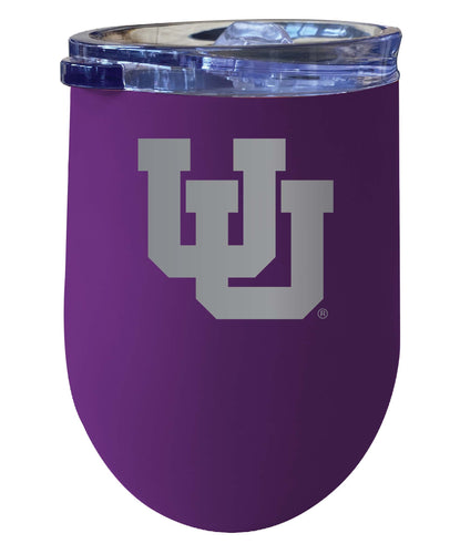 Utah Utes NCAA Laser-Etched Wine Tumbler - 12oz  Stainless Steel Insulated Cup