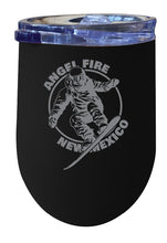 Load image into Gallery viewer, Angel Fire New Mexico Souvenir 12 oz Engraved Insulated Wine Stainless Steel Tumbler
