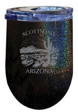 Load image into Gallery viewer, Scottsdale Arizona Souvenir 12 oz Engraved Insulated Wine Stainless Steel Tumbler
