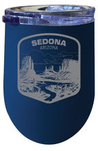 Load image into Gallery viewer, Sedona Arizona Souvenir 12 oz Engraved Insulated Wine Stainless Steel Tumbler
