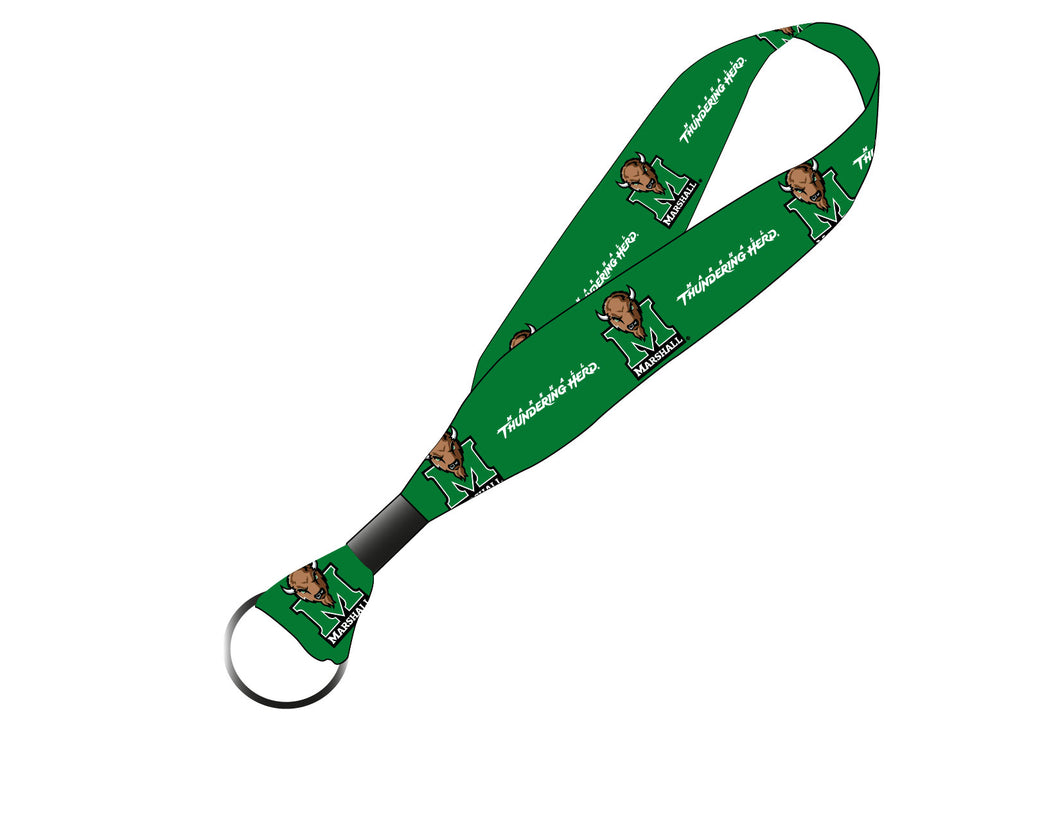 Marshall Thundering Herd NCAA Spirit Cloth Keychain Lanyard