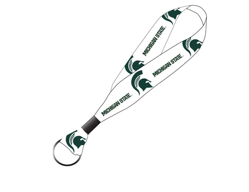 Michigan State Spartans NCAA Spirit Cloth Keychain Lanyard