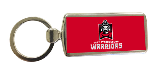 East Stroudsburg University Metal Keychain