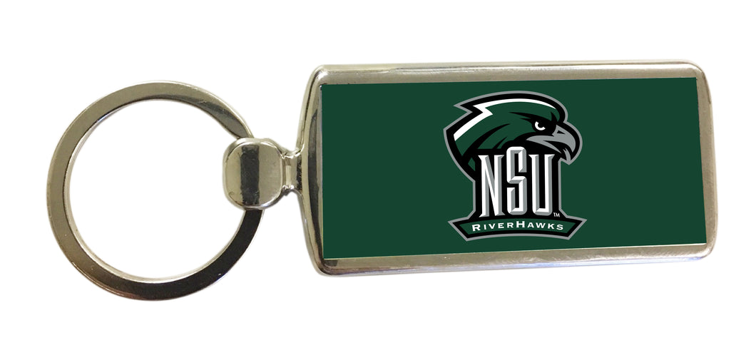 Northeastern State University Riverhawks Metal Keychain