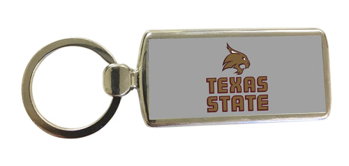 Texas State Bobcats Metal Keychain