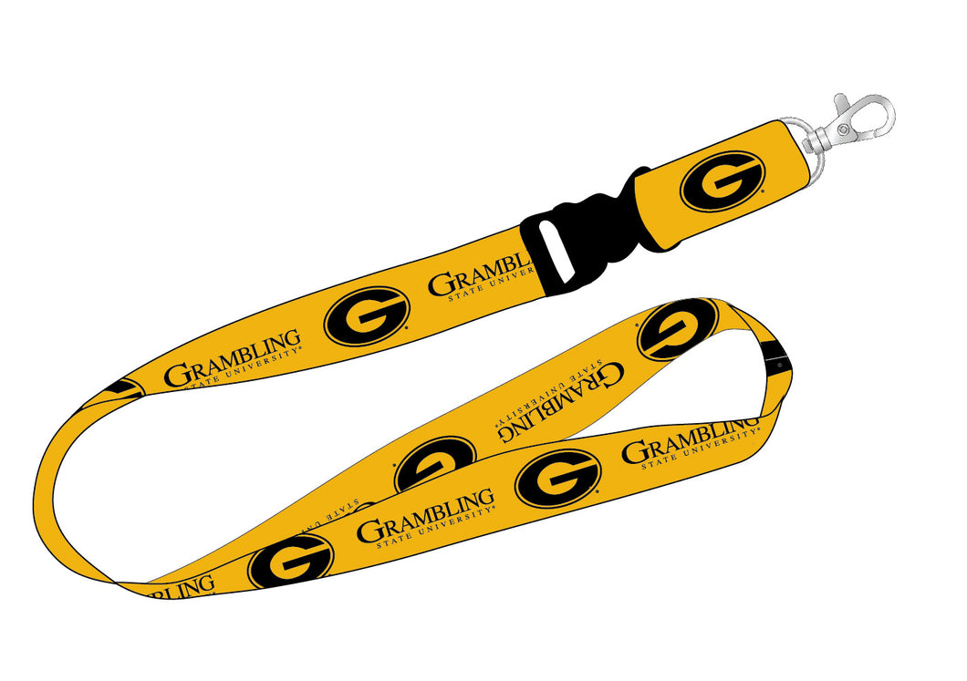 Ultimate Sports Fan Lanyard -  Grambling State Tigers Spirit, Durable Polyester, Quick-Release Buckle & Heavy-Duty Clasp