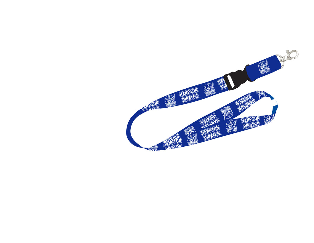 Ultimate Sports Fan Lanyard -  Hampton University Spirit, Durable Polyester, Quick-Release Buckle & Heavy-Duty Clasp