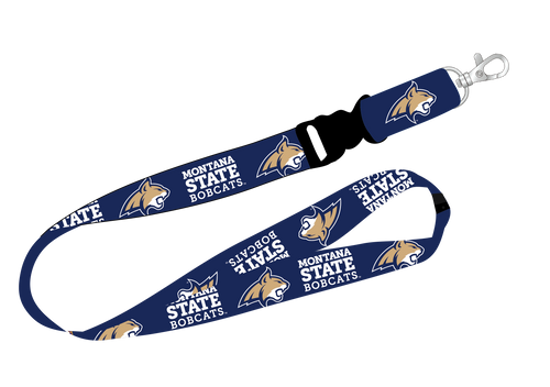 Ultimate Sports Fan Lanyard -  Montana State Bobcats Spirit, Durable Polyester, Quick-Release Buckle & Heavy-Duty Clasp