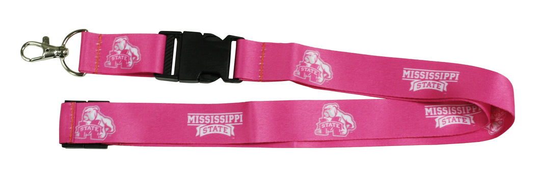 Ultimate Sports Fan Lanyard -  Mississippi State Bulldogs Spirit, Durable Polyester, Quick-Release Buckle & Heavy-Duty Clasp