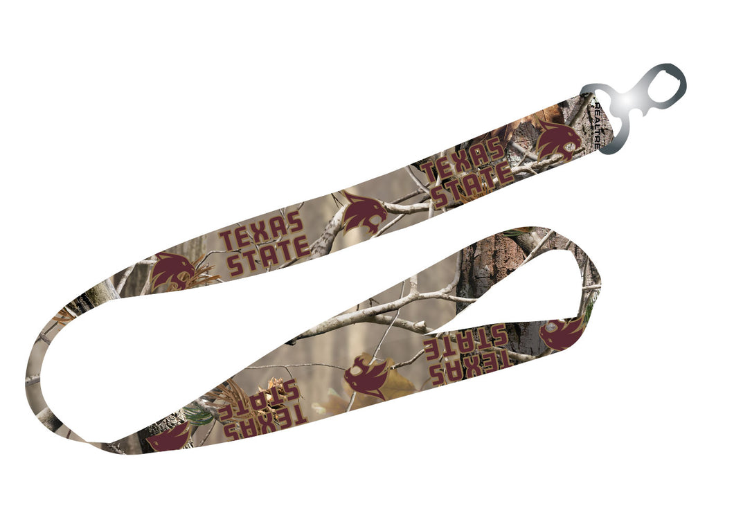 Ultimate Sports Fan Lanyard -  Texas State Bobcats Spirit, Durable Polyester, Quick-Release Buckle & Heavy-Duty Clasp