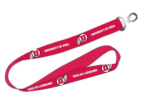 Ultimate Sports Fan Lanyard -  Utah Utes Spirit, Durable Polyester, Quick-Release Buckle & Heavy-Duty Clasp