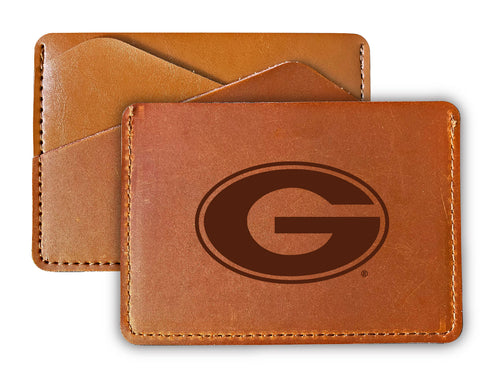 Elegant Grambling State Tigers Leather Card Holder Wallet - Slim Profile, Engraved Design