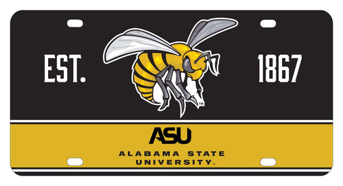 NCAA Alabama State University Metal License Plate - Lightweight, Sturdy & Versatile