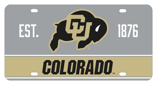 NCAA Colorado Buffaloes Metal License Plate - Lightweight, Sturdy & Versatile