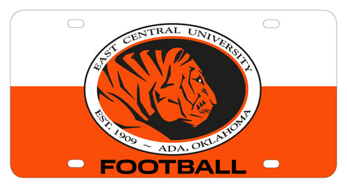 NCAA East Central University Tigers Metal License Plate - Lightweight, Sturdy & Versatile