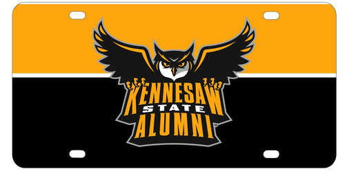 NCAA Kennesaw State University Metal License Plate - Lightweight, Sturdy & Versatile