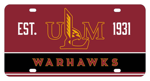 NCAA University of Louisiana Monroe Metal License Plate - Lightweight, Sturdy & Versatile