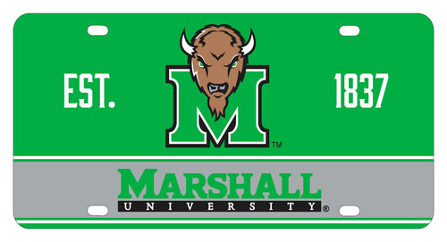 NCAA Marshall Thundering Herd Metal License Plate - Lightweight, Sturdy & Versatile