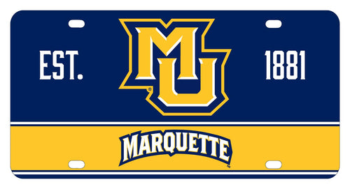 NCAA Marquette Golden Eagles Metal License Plate - Lightweight, Sturdy & Versatile