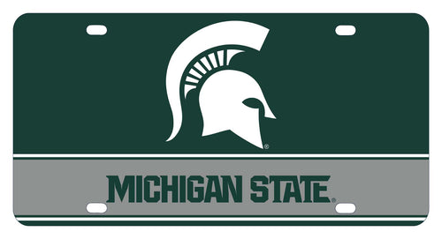 NCAA Michigan State Spartans Metal License Plate - Lightweight, Sturdy & Versatile