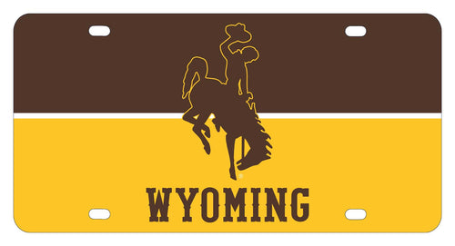 NCAA University of Wyoming Metal License Plate - Lightweight, Sturdy & Versatile