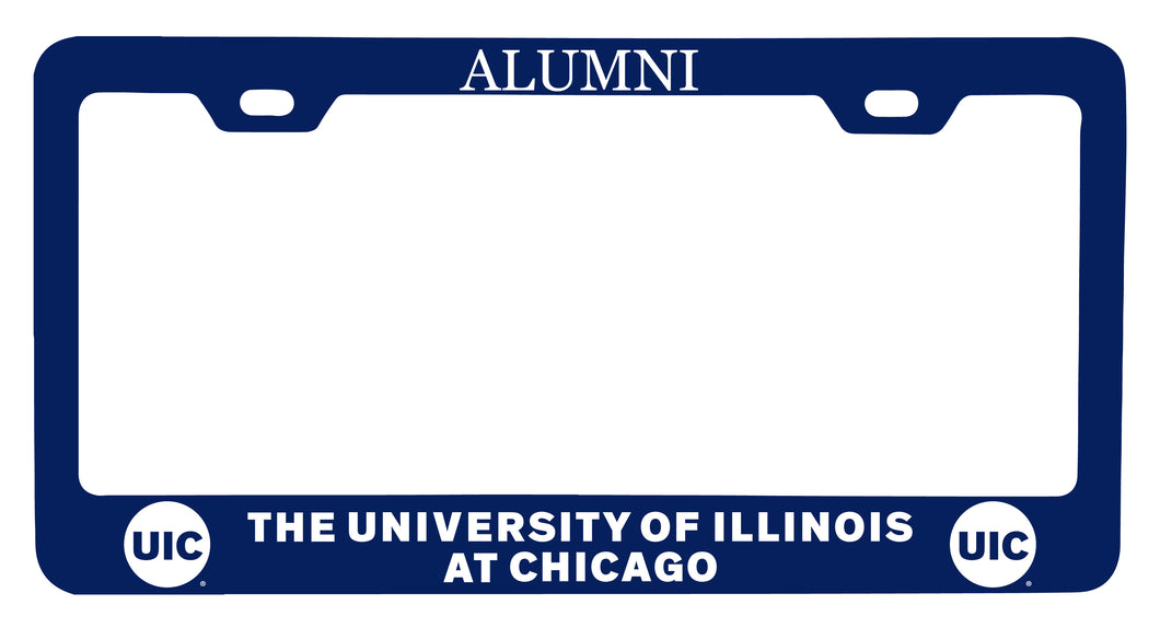 NCAA University of Illinois at Chicago Alumni License Plate Frame - Colorful Heavy Gauge Metal, Officially Licensed