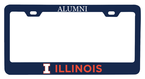 NCAA Illinois Fighting Illini Alumni License Plate Frame - Colorful Heavy Gauge Metal, Officially Licensed