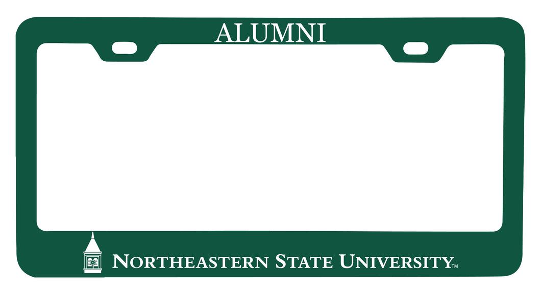 NCAA Northeastern State University Riverhawks Alumni License Plate Frame - Colorful Heavy Gauge Metal, Officially Licensed