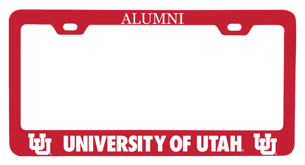 NCAA Utah Utes Alumni License Plate Frame - Colorful Heavy Gauge Metal, Officially Licensed