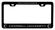 Load image into Gallery viewer, Campbell University Fighting Camels NCAA Laser-Engraved Metal License Plate Frame - Choose Black or White Color
