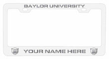 Load image into Gallery viewer, Customizable Baylor Bears NCAA Laser-Engraved Metal License Plate Frame - Personalized Car Accessory
