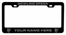 Load image into Gallery viewer, Customizable Bowling Green Falcons NCAA Laser-Engraved Metal License Plate Frame - Personalized Car Accessory
