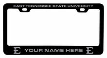 Load image into Gallery viewer, Customizable East Tennessee State University NCAA Laser-Engraved Metal License Plate Frame - Personalized Car Accessory
