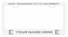 Load image into Gallery viewer, Customizable East Tennessee State University NCAA Laser-Engraved Metal License Plate Frame - Personalized Car Accessory
