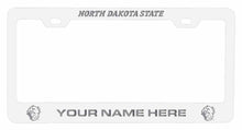 Load image into Gallery viewer, Customizable North Dakota State Bison NCAA Laser-Engraved Metal License Plate Frame - Personalized Car Accessory
