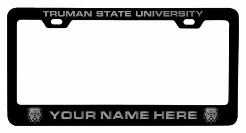 Customizable Truman State University NCAA Laser-Engraved Metal License Plate Frame - Personalized Car Accessory