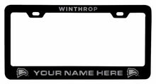 Load image into Gallery viewer, Customizable Winthrop University NCAA Laser-Engraved Metal License Plate Frame - Personalized Car Accessory
