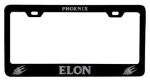 Load image into Gallery viewer, Elon University NCAA Laser-Engraved Metal License Plate Frame - Choose Black or White Color
