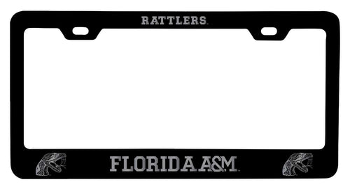 Florida A&M Rattlers NCAA Laser-Engraved Metal License Plate Frame - Choose Black or White Color