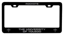 Load image into Gallery viewer, Toledo Rockets NCAA Laser-Engraved Metal License Plate Frame - Choose Black or White Color
