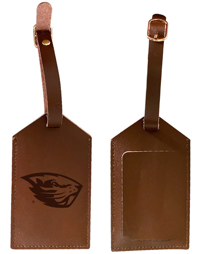 Elegant Oregon State Beavers NCAA Leather Luggage Tag with Engraved Logo