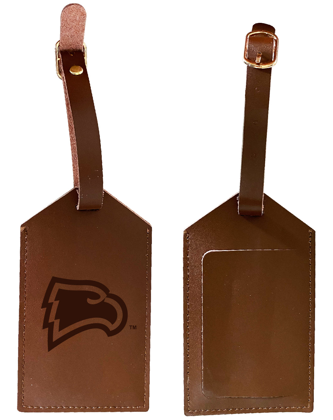 Elegant Winthrop University NCAA Leather Luggage Tag with Engraved Logo