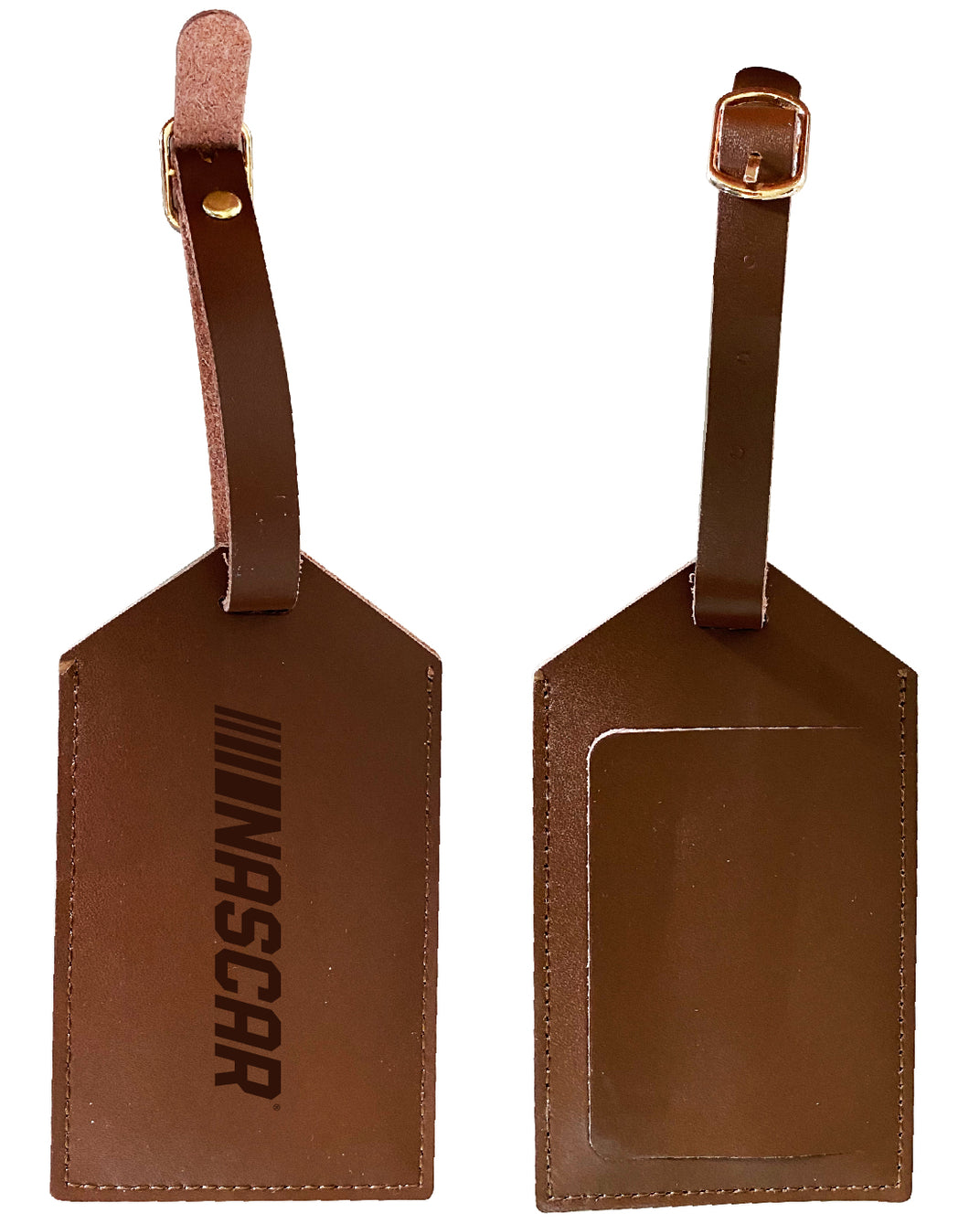 Nascar Leather Luggage Tag Engraved