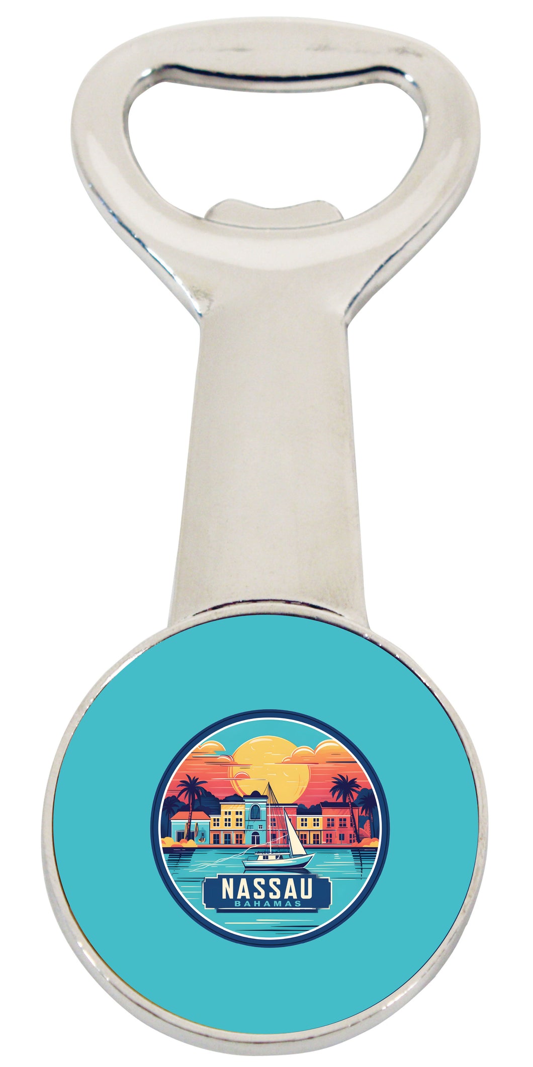 Nassau  the Bahamas Souvenir  Magnetic Bottle Opener