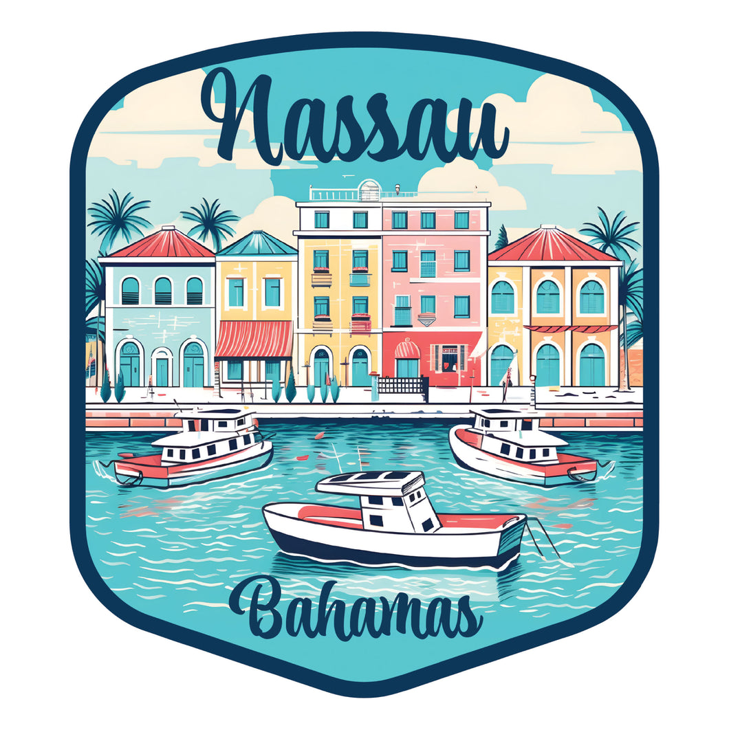 Nassau  the Bahamas C Exclusive Destination Fridge Decor Magnet Featuring Gorgeous Design, perfect for home décor, gift or collector's item