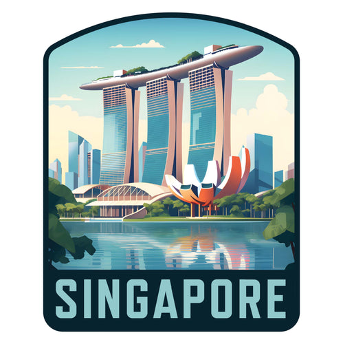 Singapore A Exclusive Destination Fridge Decor Magnet Featuring Gorgeous Design, perfect for home décor, gift or collector's item