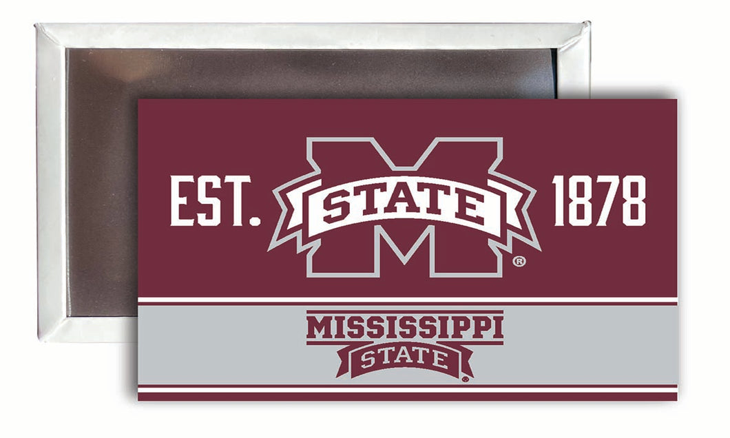 Mississippi State Bulldogs  2x3-Inch NCAA Vibrant Collegiate Fridge Magnet - Multi-Surface Team Pride Accessory 4-Pack